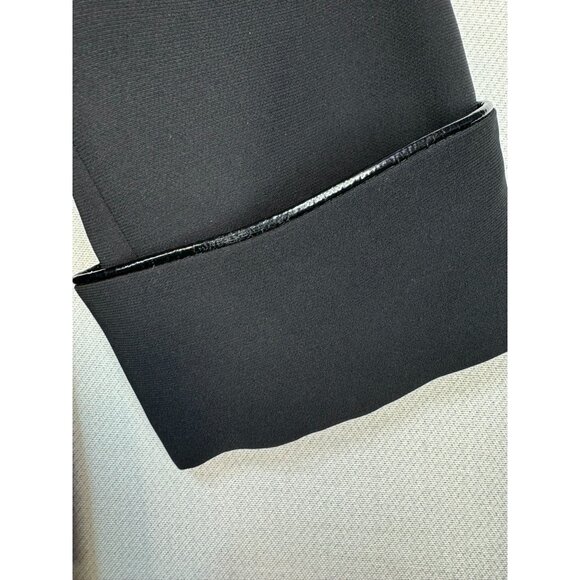 Tahari Arthur S. Levine Womens Blazer Size 12 Black Piped Trim - Picture 9 of 12